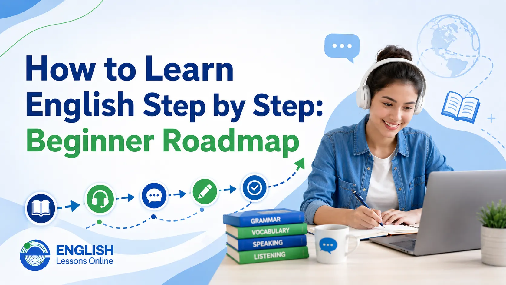 Beginner-friendly guide on how to learn English step by step